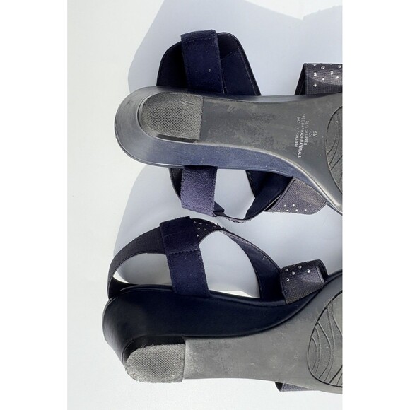 Coach and Four Navy Blue Strappy Sandals – Women’s Size 6 M - Picture 10 of 10